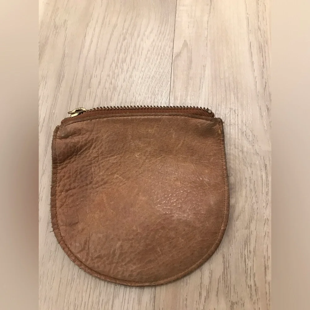 Baggu Brown Leather small  Pouch *Read* - Picture 5 of 11